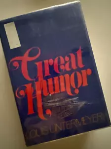 Treasury of Great Humor by Louis Untermeyer 1972 Hardcover First Edition - Imagen 1 de 7