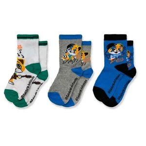 44 Cats Socks 3 Pack Baby Toddler Cotton 3305 - Picture 1 of 1