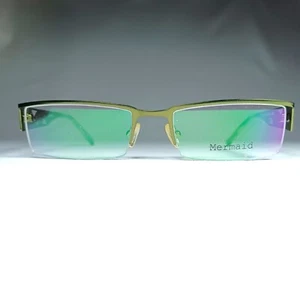 Brille, Meerjungfrau, Titanlegierung, Halbrand, eckig, oval, Gestell, New Old Sto - Bild 1 von 9