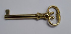 Universal Skeleton Furniture Cabinet Key Lock Polished Solid Brass 2-3/4" Long