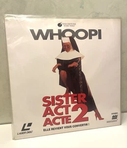 Laser Disc digital sound Movie vintage rétro Film Sister Act acte 2 Whoopi - Photo 1/12