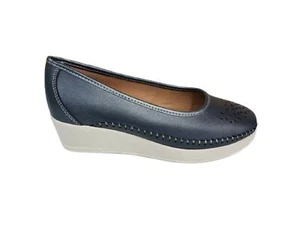 StilediVita Mocassino Tubolare c/zeppa, donna - Art. 7319-BLU (Perlato Blue) - Imagen 1 de 6
