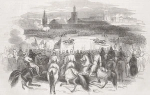 MOROCCO. Review of troops, Marrakech 1844 old antique vintage print picture - Picture 1 of 1