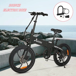 Black Electric Bike 850W Motor 36V High Speed 28mph Long Range E Bike E Bicycle - Picture 1 of 14