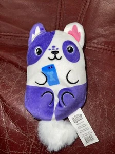 DOGS vs SQUIRLS 4" PLUSH by Cats vs Pickles 025 PETE THE DOG Border Collie Mix - Picture 1 of 4