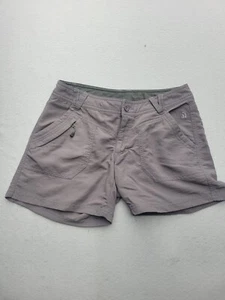 The North Face Women Shorts 6 Purple Low Rise Bermuda Knit 4 in Pockets - Picture 1 of 14