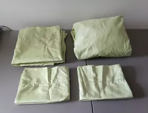 Charter Club Damask Full/Queen 4 Piece Bedding NEW Pistachio Green Spring Sheen - Picture 1 of 10