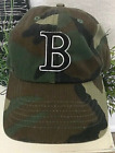 "BOSTON" CAMOUFLAGE BASEBALL CAP BY BAY STATE APPAREL- ONE SIZE/ADJUSTABLE STRAP