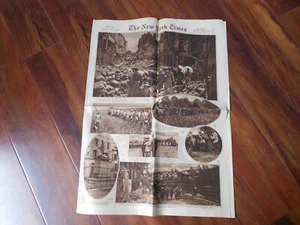 New York Times Picture Section, Rotogravure: Part 7 Aug 25, 1918 WWI Era NYT#2 - Picture 1 of 4