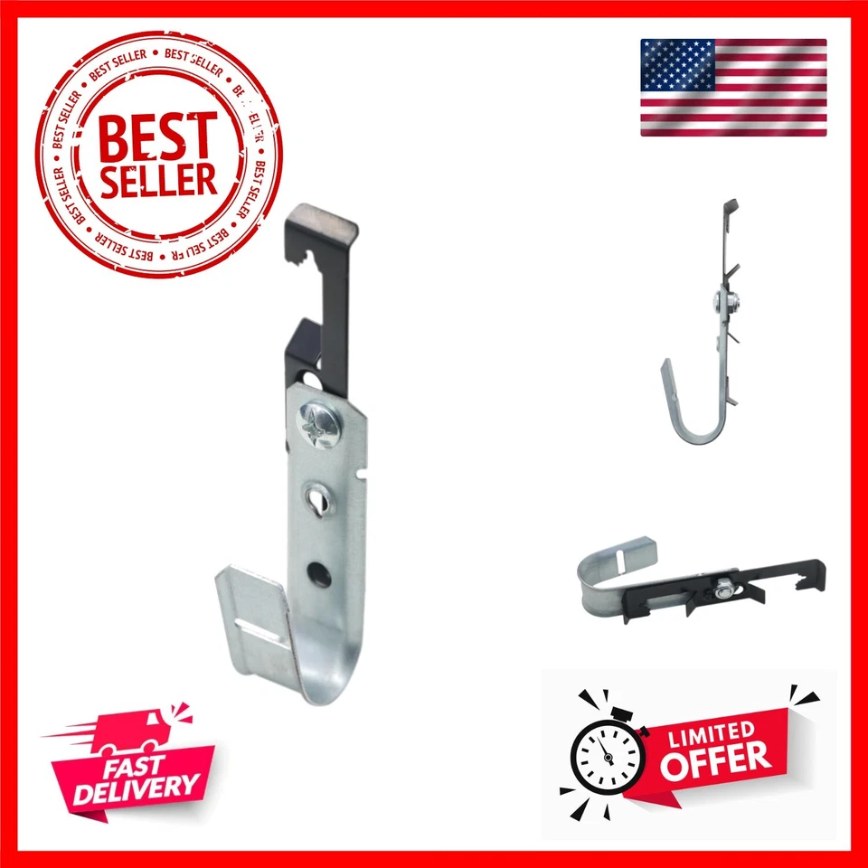 Heavy Duty Metal Wire Cable Support J-Hook Hangers for Attaching Ceiling Grid... - Image 1 of 4