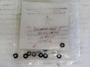 SINGAPORE GENERAL AVIATION SERVICE COMPANY MS28775-007, S0310-007R, O-RING, 1 B - Picture 1 of 1