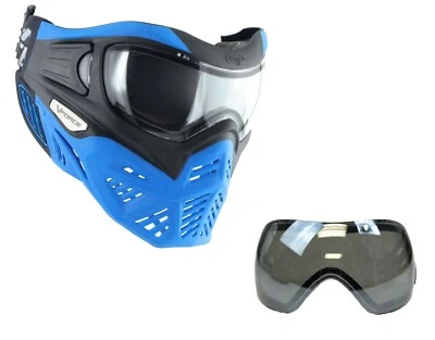 VForce V-Force Grill 2.0 Thermal Paintball Goggles Mask -Azure Blue/Black w Lens - Image 1 of 4