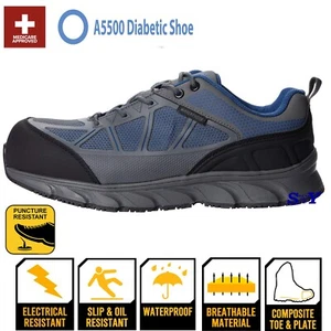 Propet Composite Toe Orthopedic Shoes Slip EH Puncture Resistant Waterproof Boot - Picture 1 of 7