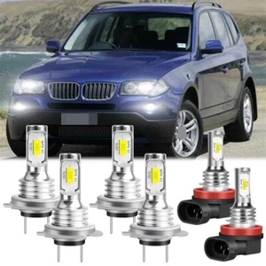 Faro antiniebla 6000K blanco haz alto bajo para BMW X3 2004 2005-2017 - Imagen 1 de 12