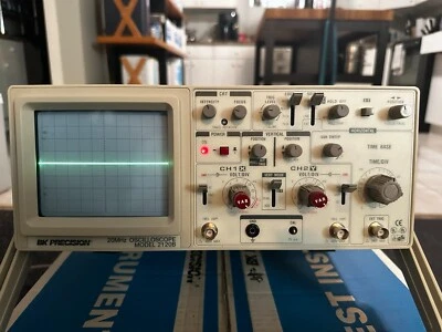 BK Precision (2120B) 20 MHz Dual Trace Analog Oscilloscope With Probes - Image 1 of 4