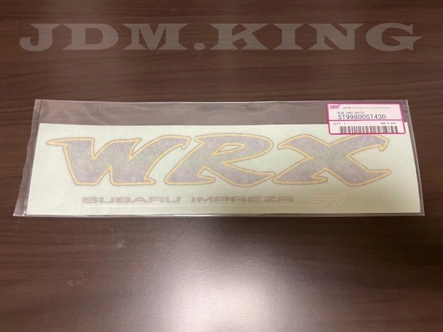Subaru Genuine Impreza WRX STi Decal White Sticker ST99800ST430 OEM JDM Foto 1 de 1