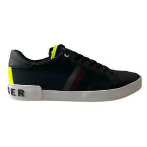 NWT TOMMY HILFIGER Rojo Lace-Up Sneaker Size - 12 Color - Black - Picture 1 of 10