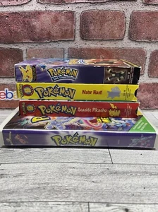 Vintage Pokemon VHS First Movie, Seaside Pikachu,Water Blast,Johto League Lot - Picture 1 of 13