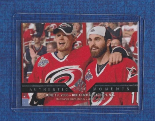 2013-14 Upper Deck SP Authentic Moments # 193 Eric Staal / Andrew Ladd - Image 1 of 2