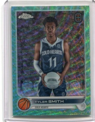 2022-23 Topps Chrome OTE TYLER SMITH RC ROOKIE #74 AQUA WAVE REFRACTOR  71/199 - Image 1 of 2