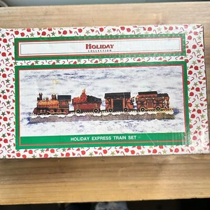 Vintage Holiday Collections Holiday Express 4-teiliges Zugset Figur siehe Fotos - Bild 1 von 12