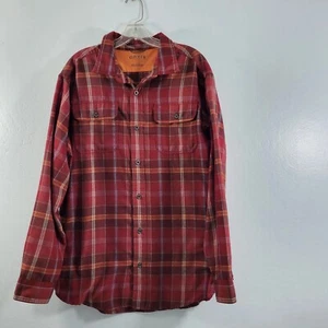 Camicia uomo Orvis rossa a quadri con bottoni davanti taglia L 121322-0060 - Foto 1 di 4