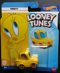 Hot Wheels Looney Tunes Tweety Bird Character Car 2024 1/64 Diecast Vehicle 2024 - Picture 1 of 1
