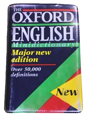 Vintage 1995 OXFORD ENGLISH MINIDICTIONARY Pocket Size, Collectible FREE POST - Image 1 of 3