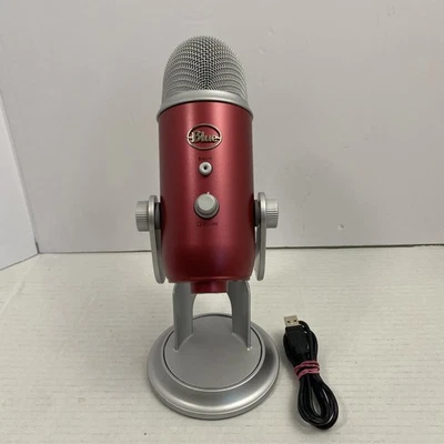 Blue Yeti Burgundy/Red USB Professional Condenser Microphone Tested Working. - Image 1 of 4