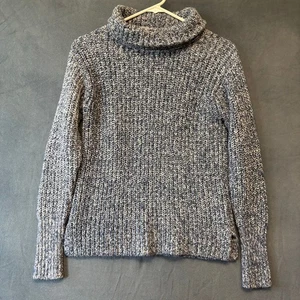 Point Sur Sweater Fisherman Cable Knit Rolled Neck Turtleneck Heavyweight Preppy - Picture 1 of 11