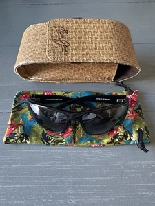 Gafas de sol Maui Jim Canoes MJ-208-02 negras con funda y estuche blando 65-18-128 - Imagen 1 de 20
