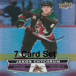 Jakob Chychrun NHL Hockey Card Collection - 7 Arizona Coyotes NHL Hockey Cards - Picture 1 of 8