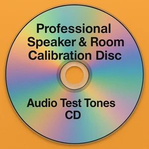 Professional Speaker & Room Calibration Disc – Audio Test Tones CD  - Picture 1 of 1