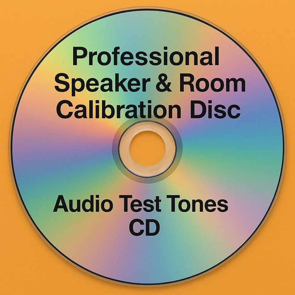 Professional Speaker & Room Calibration Disc – Audio Test Tones CD  - Image 1 of 1
