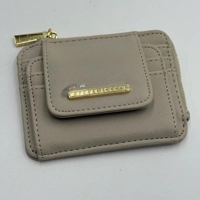 Steve Madden Bharpe Tarjetero Bronceado Claro Cartera Delgado Estuche de Identificación Diseño Compacto Foto 1 de 4