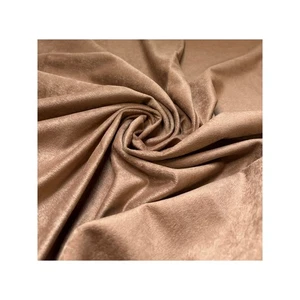 Brauner Samtstoff - Bekleidungsstoff - Meterware- Gardinen Vorhänge Kleidung - Bild 1 von 2