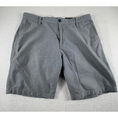 Pantalones Cortos RVCA Nature Industry Para Hombre 34 Frente Plano Elastizados Gris Chino Foto 1 de 4