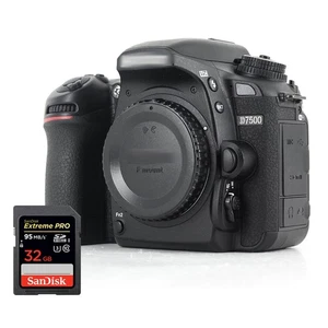 Nikon D7500 4K Camera (Body Only) 1581 + Sandisk Extreme Pro 32GB SD - Picture 1 of 1