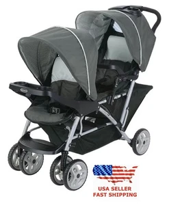 Graco DuoGlider Double Stroller | Lightweight with Tandem Seating, Glacier - Picture 1 of 13