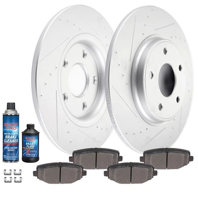 For Chrysler Town & Country 12-16 Rear Discs Brake Rotors and Ceramic Pads 328mm Foto 1 de 4