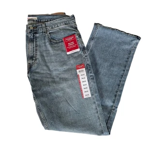 Signature By Levi'sRelaxed Jeans Men's 34x32 Blue Denim Casual - Picture 1 of 10