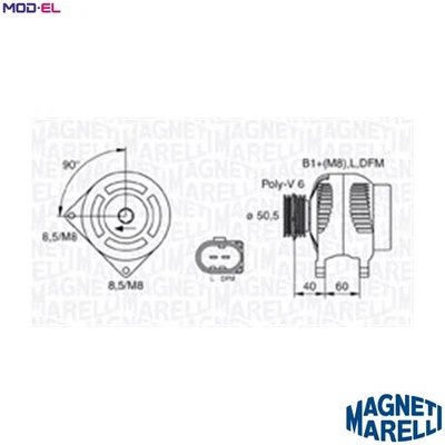 ALTERNATOR 063731542010 FOR SKODA ROOMSTER FABIA/II/Combi/Praktik PRAKTIK  VW - Image 1 of 4