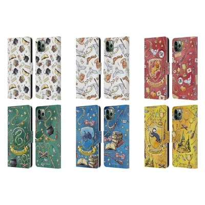 HARRY POTTER DEATHLY HALLOWS XIII LEATHER BOOK CASE FOR APPLE iPHONE PHONES - Image 1 of 4