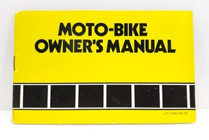 Genuine Yamaha Moto-Bike Owner's Manual LIT-1162J-60-00 Old School BMX New Other - Picture 1 of 11