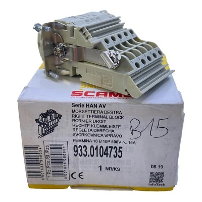 HARTING 933.0104735 Terminal for Industrialist Insert 500V 16A 6kV 933.01047 - Image 1 of 4