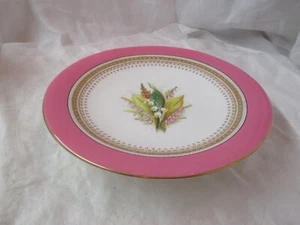Antique Royal Worcester Hand Painted pink & white with gold Compote Flowers #3 - Picture 1 of 5