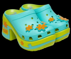 Crocs Scooby Doo Siren Clog Lime Punch + 1 Free Mystery Machine Jibbetz! W8 M6 - Bild 1 von 7