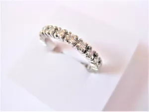 Memory Ring Weißgold 750 mit Brillanten, 3,53 g - Bild 1 von 3