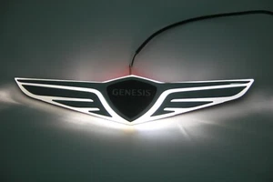 Hood and Trunk 2PC New Wing Logo 2way LED Emblem For 2022+ Genesis G80 GV70 GV80 - Picture 1 of 12