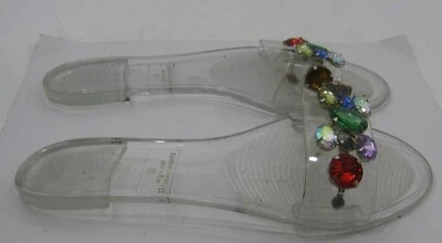 LILIANA Sandalia Sin Cordones Jello Transparente Multi Piedra Sandalia Zapatos MUJERES Talla 7 Foto 1 de 3